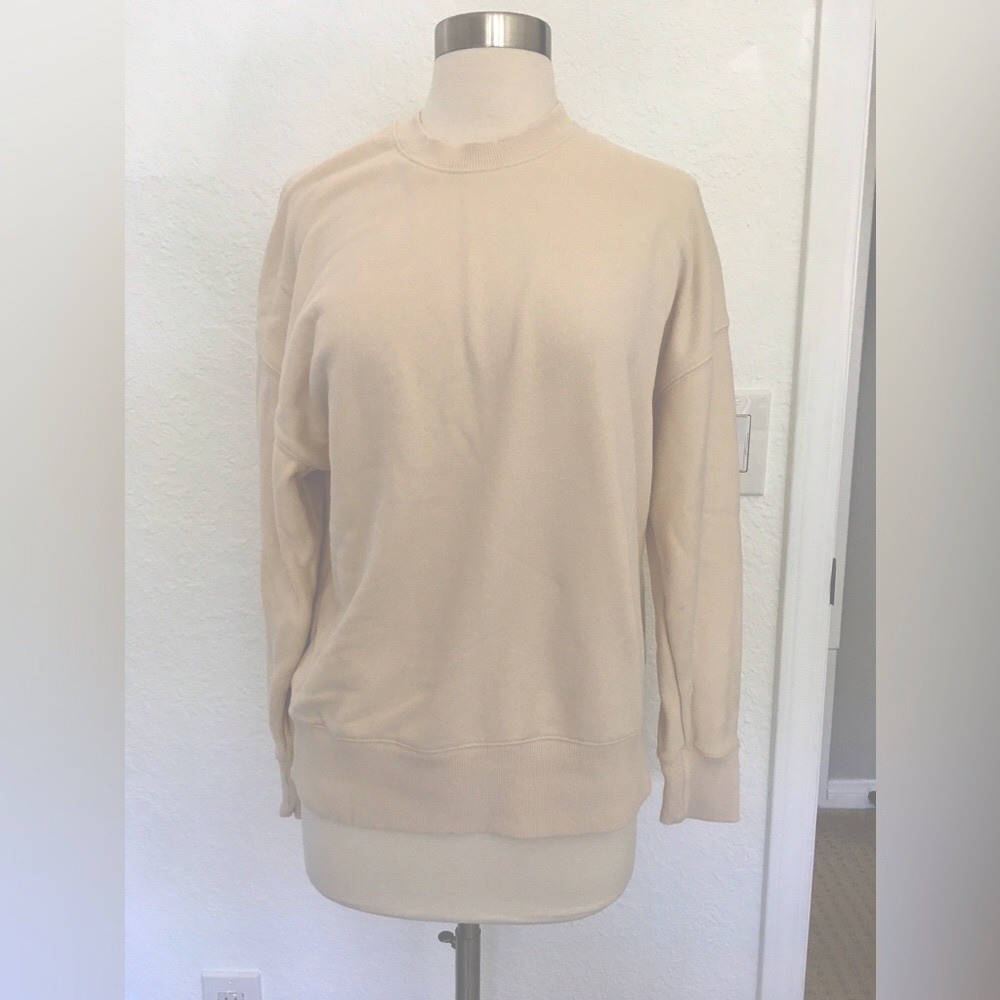 Vuori Sedona Weekender Crew pullover Milkweed ivory XS New, no tags